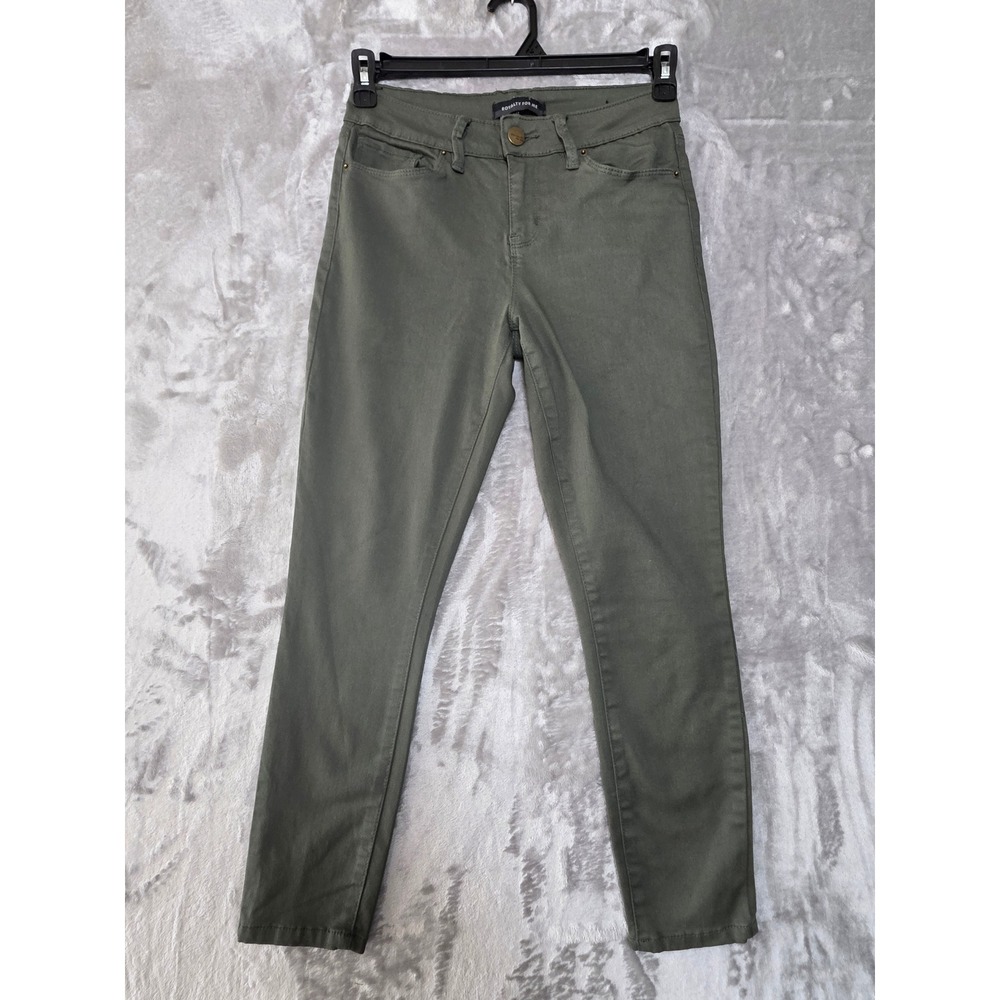 Royalty For Me Womens Olive Green Skinny Pants Size 6 High Rise Stretch Trousers